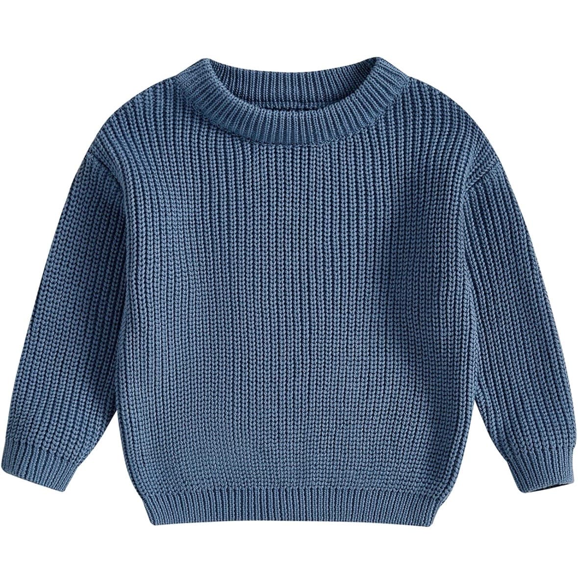 Blue knit sweater